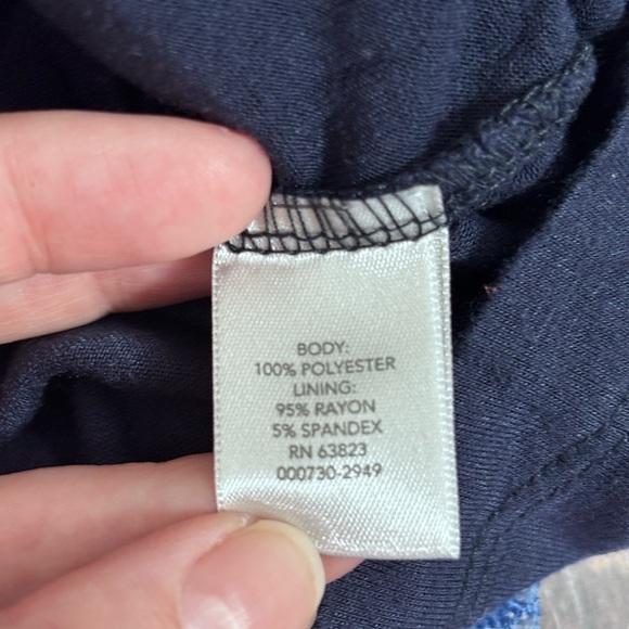 Christopher & Banks Pink and Blue Flower Boho Blouse with Mandarin Collar - Picture 11 of 15